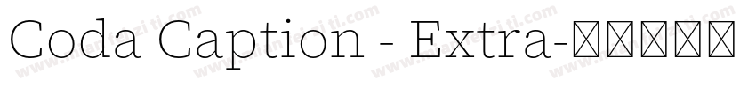 Coda Caption - Extra字体转换